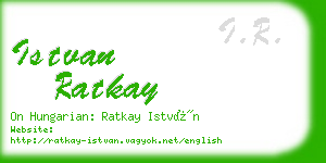 istvan ratkay business card